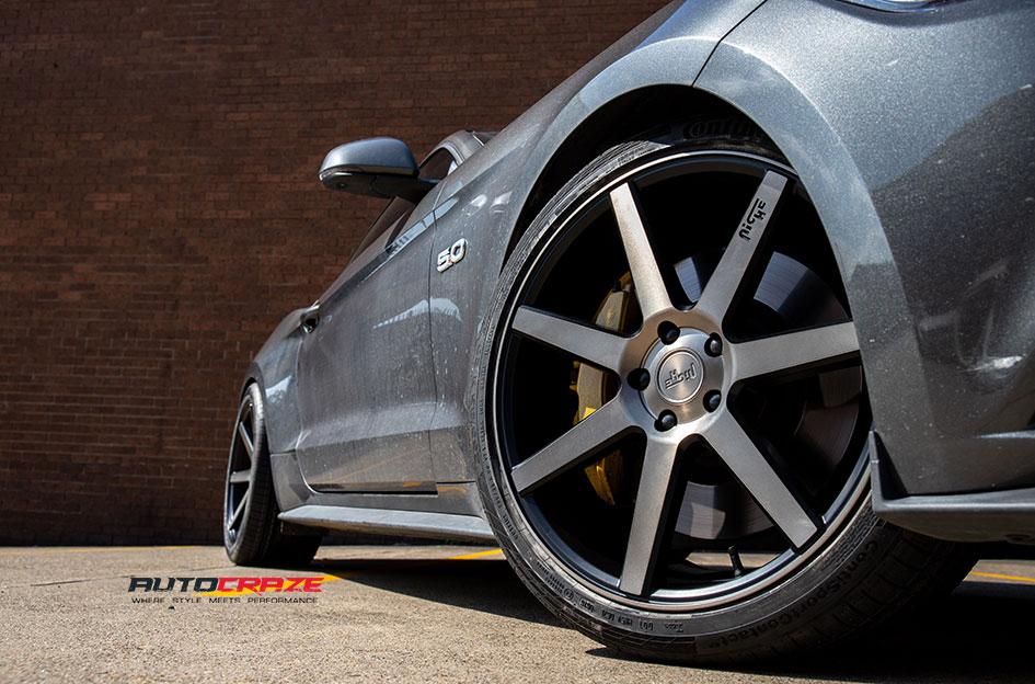 FORD MUSTANG VERONA MATTE BLACK TINTED FACE